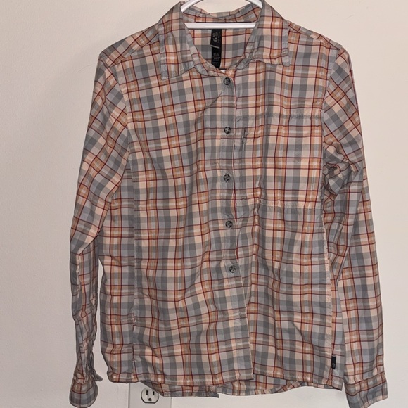 Mountain Hardwear Tops - Mountain Hardware🛠️ Antimicrobial Button Down Long Sleeve Shacket, Size Medium